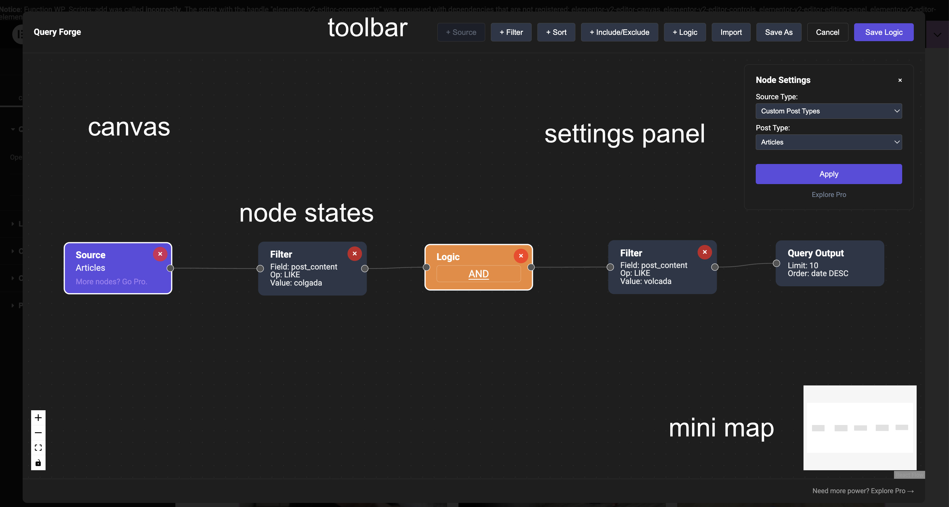 Query Builder Interface